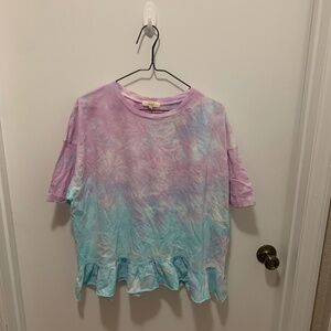 Colorful Easel Brand Tie Dye Shirt Large Size